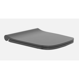 Сиденье с крышкой для унитаза Boheme Avva Bello микролифт 975-B, чёрный фото 