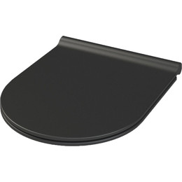 Сиденье с крышкой для унитаза Boheme Bianca микролифт 966-B, чёрный фото 