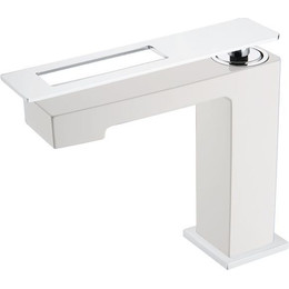 Смеситель для раковины Boheme Q 141-WCR, белый фото 