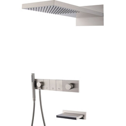 Душевая система для ванны Boheme Zodiac 132-2-NB, nikel brush фото 