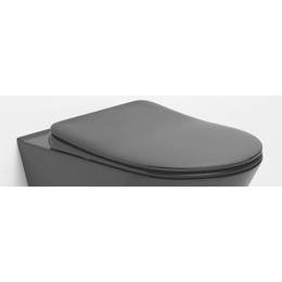 Сиденье с крышкой для унитаза Boheme Avva Bello микролифт 976-B, чёрный фото 