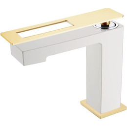 Смеситель для раковины Boheme Q 141-WG, белый фото 