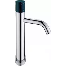 Смеситель для раковины высокий Boheme Stick 122-CR-MR-B, mramor-black фото 
