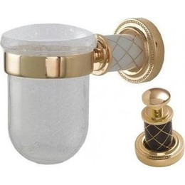 Стакан для зубных щеток Boheme Murano Gold 10904-CH-G, золото фото 