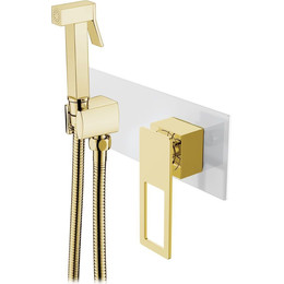 Набор для гигиенического душа Boheme Q 147-WG, white gold, Цвет производителя: белый, золото фото 