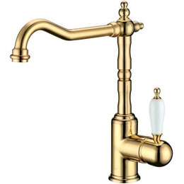 Смеситель для кухни Boheme 102, золото фото 