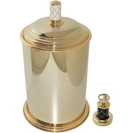 Ведро для мусора Boheme Murano Gold 10907-B-G, золото/чёрный фото 