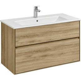 Тумба подвесная с раковиной Акватон Либерти 100 см 1A279601LYC70 фото 