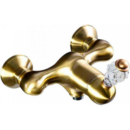 Смеситель для душа Boheme Crystal 304-CRST, бронза фото 