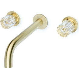 Смеситель для раковины настенный Boheme Elegante 152-2-MG-EL, matt gold фото 