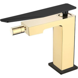 Смеситель для биде Boheme Q 146-GB.2, золото/чёрный фото 