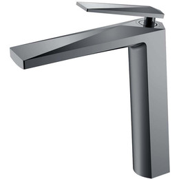 Смеситель для раковины высокий Boheme Venturo 372-SGM, shine gun metal фото 