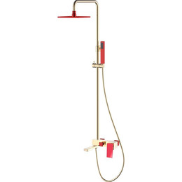 Душевая стойка Boheme Q 148-GR.2, gold-red фото 