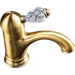 Смеситель для раковины Boheme Crystal 301-CRST, бронза фото 