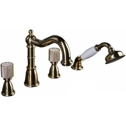 Смеситель для ванны Boheme Royal 395-Royal, золото фото 