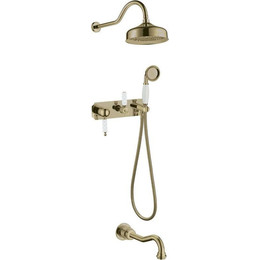 Душевая система для ванны Boheme Medici Ripresa 308-MR-W, белый фото 