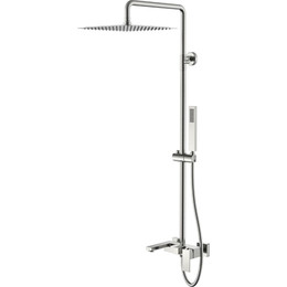 Душевая стойка Boheme Qubic 478-NB, nickel brush фото 