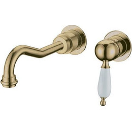 Смеситель для раковины настенный Boheme Medici Ripresa 307-SW, золото фото 