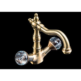 Смеситель для раковины высокий Boheme Medici Presente 312-SW, бронза фото 