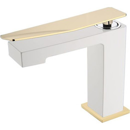 Смеситель для раковины Boheme Q 141-WG.2, белый фото 