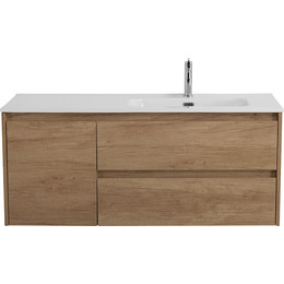 Тумба подвесная с раковиной BelBagno KRAFT-1200-2C-1A-SO-RNN-R 120 см, Rovere Nebrasca Nature фото 