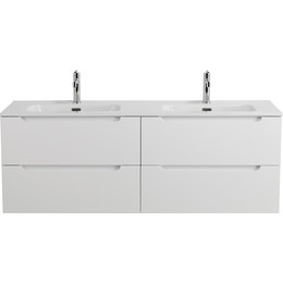 Тумба подвесная с раковиной BelBagno ETNA-1200-4C-SO-2-BL 120 см (раковина BB1200-2-ETL) Bianco Lucido, Цвет фасада: Bianco Lucido фото 