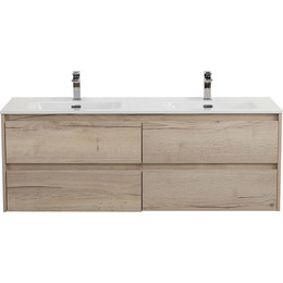 Тумба подвесная с раковиной BelBagno KRAFT-1200-4C-SO-2-RGB 120 см, Rovere Galifax Bianco фото 