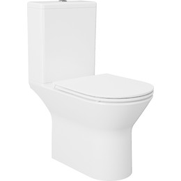 Унитаз-компакт безободковый Azario Dante AZ-93589 с крышкой микролифт фото 