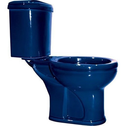 Унитаз-компакт Оскольская керамика Дора Комфорт с полипропиленовой крышкой 47355130402, синий, Цвет производителя: синий фото 