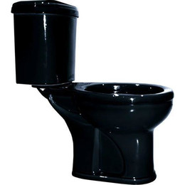 Унитаз-компакт Оскольская керамика Дора Комфорт с полипропиленовой крышкой 47374130402, черный, Цвет производителя: чёрный фото 