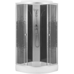 Душевая кабина Loranto 100х100 см CS-986ТМ/G, хром/мозаика фото 