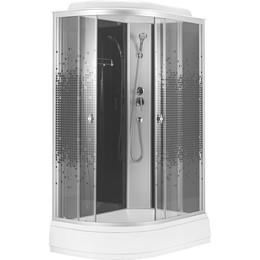 Душевая кабина Loranto 100х100 см CS-1200-13ТМ/М R, хром/мозаика фото 