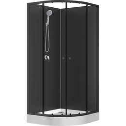 Душевая кабина Loranto Neo 100х100 см CS-21800BP-100, чёрный/прозрачное фото 