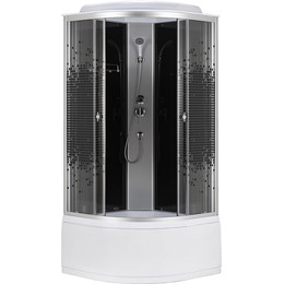 Душевая кабина Loranto 90х90 см CS-986ТМ/G, хром/мозаика фото 