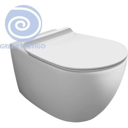 Унитаз подвесной безободковый Simas Vignoni VI18VERT (система смыва Торнадо) белый глянцевый фото 