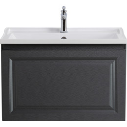 Тумба подвесная с раковиной Cezares GIUBILEO-N-80-1C-SO-TIT-P 80 см, титан фото 