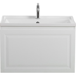 Тумба подвесная с раковиной Cezares GIUBILEO-N-80-1C-SO-FS-P 80 см, ясень брашированный фото 