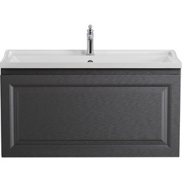 Тумба подвесная с раковиной Cezares GIUBILEO-N-100-1C-SO-TIT-P 100 см, титан фото 