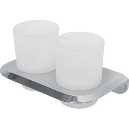 Стакан двойной Cezares Liner LINER-TUMDS-01, Цвет производителя: хром фото 