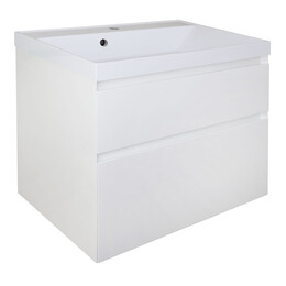 Тумба подвесная с раковиной Azario Velluto 70 см CS00088602, белый матотвый фото 