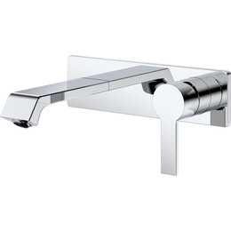 Смеситель для раковины настенный BelBagno AURORA-BLVM-CRM-W0 (со скрытой частью) фото 