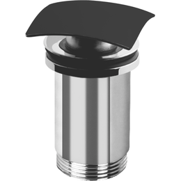 Донный клапан Cezares CZR-B-SCQ-NOP, чёрный матовый фото 