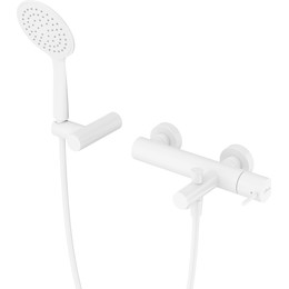 Смеситель для ванны Cezares LEAF-VD-L-BIO, белый матовый фото 