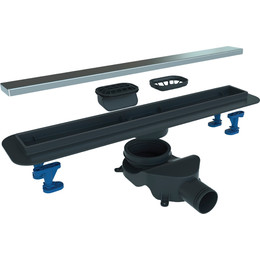 Трап Belbagno Luce 90 см BB-LD-LUCE-90-CR, хром (под плитку), Цвет производителя: хром, Размер трапа: 850 фото 