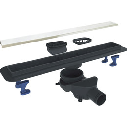 Трап Belbagno Luce 70 см BB-LD-LUCE-70-BIANCO, белый матовый (под плитку), Цвет производителя: белый матовый, Размер трапа: 650 фото 