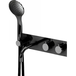 Смеситель для ванны Cezares CZR-B-VDM2-T-NOP (со скрытой частью) чёрный матовый фото 