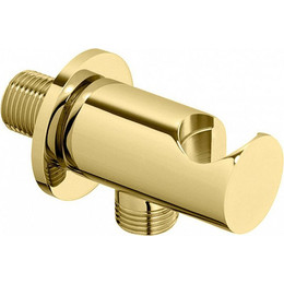 Шланговое подсоединение с держателем Cezares CZR-U-AI4-03/24, золото фото 