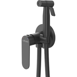 Набор для гигиенического душа Cezares STYLUS-DIF-NOP (со скрытой частью) чёрный матовый, Цвет производителя: чёрный матовый фото 
