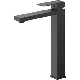 Смеситель для раковины высокий Cezares SLIDER-LC-NOP-W0, чёрный матовый, Цвет производителя: чёрный матовый фото 
