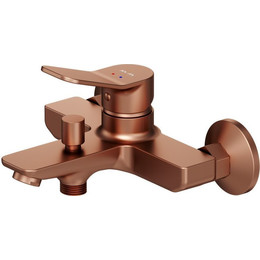 Смеситель для ванны AM.PM X-Joy F85A10044, розовое золото, Цвет производителя: розовое золото фото 